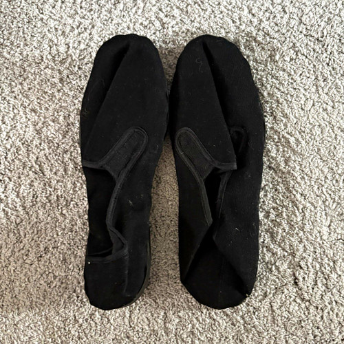 Black canvas dance - black, shoes