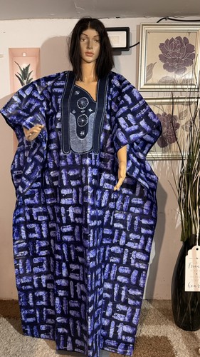 African dress with embroidery - african,
