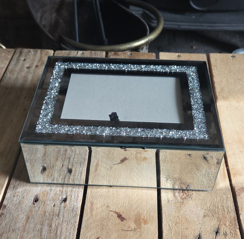 Black silver glass jewellery - &,
