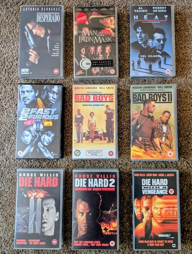 Vhs action movie bundle - action, 9