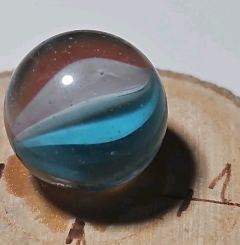 Old glass marble swirl - glass,