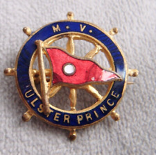 MV Ulster Prince Belfast Steamship Company Ships Wheel Enamel pin Badge