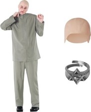 Mens Evil Doctor Costume Bald