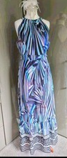 Roman Long Maxi Dress 12  Blue