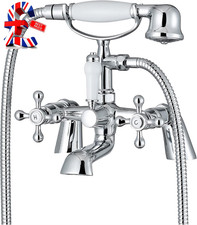 , Beaumont, BBT0257, Chrome, Bath Shower Mixer Taps & Shower Attachment, Solid B