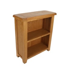 Oak Low Bookcase Solid Wood