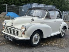 Morris Minor Convertible 1967 White exterior Red Interior