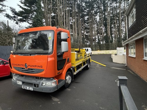 Concrete pump lorry truck - concrete,