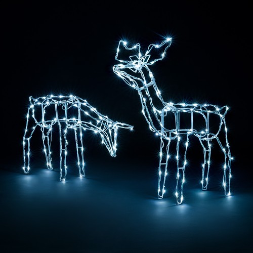 Light reindeer outdoor - up,