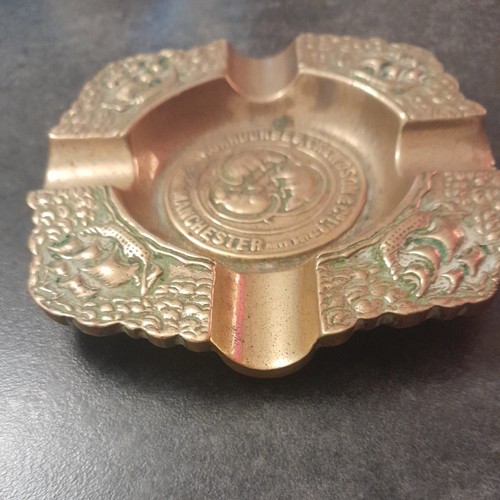 Vintage brass ashtray - vintage,