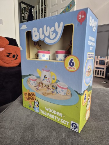 Bluey wooden tea - bluey, set