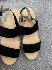 Black wedge sandal Shoes Size 6 from matalan
