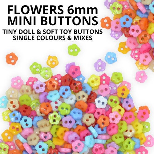 6mm assorted flowers mini - assorted,