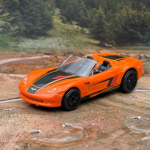Hot wheels corvette - c6, orange