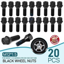 20x Black BMW Wheel Bolts for