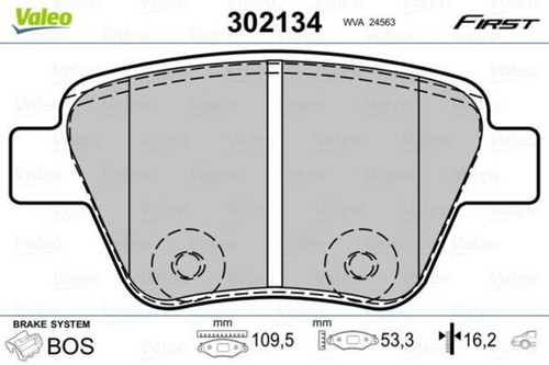 Valeo disc brake - pad, set