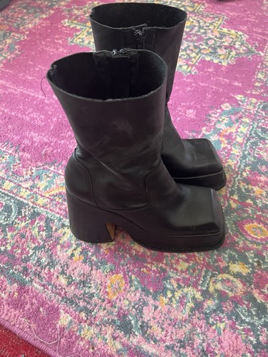 Topshop leather platform - platform, boots