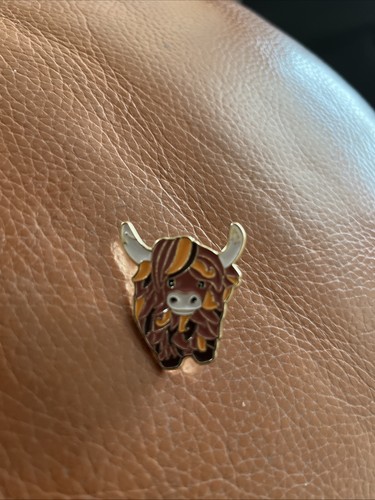 Highland cow brooch metal - highland,