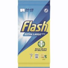 100x Packs - Flash Antibac Wipes Extra Large 24-48 Wipes - All-Purpose Cleaning