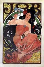 Vintage Art Nouveau Alphonse Mucha 1898 Classic Print Poster Wall Picture A4 +