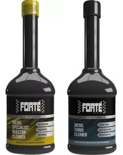 FORTE Diesel Turbo Cleaner and Diesel Specialist Injector Cleaner Twin Pack