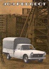 Peugeot 404 Pick-Up & Chassis Cab 1976-1978 UK Market Foldout Sales Brochure