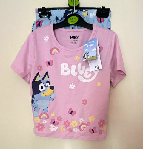 Bluey girls pink 2pc pyjama - bluey,