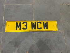 Private Number Plate M3  WCW