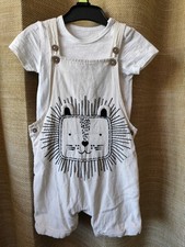 TU Baby Boys Lion Linen Cotton