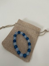 Blue & Dark Blue Beaded