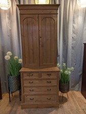 Antique pine cupboard - pine,