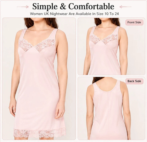 Ladies wide strap - ladies, nightdress