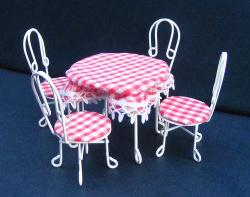 Dolls house metal patio - house,