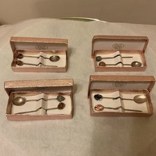 Vintage H.Stern Joalheiros Brazil Cocktail Set Spoon & Olive Pick Agate Stones