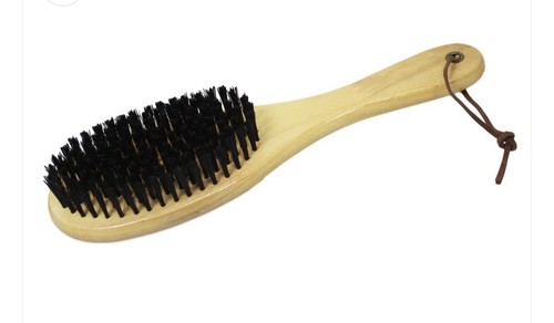 Wooden clothes suit hair brush - suit,