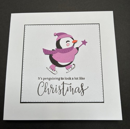 Handmade christmas card with - christmas,