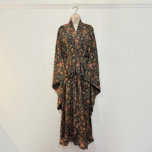 Long boho kimono robe - kimono, robe,