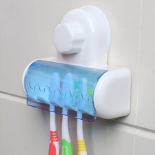 Hooks Bathroom Tools Toothbrush Rack Dustproof Lid Toothbrush Holder Wall Mount