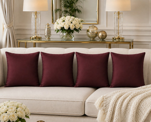 Set maroon red mahogany - maroon,