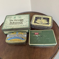 Vintage Cigarette Tins Job