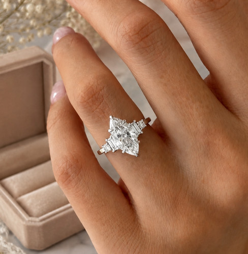 Diamond engagement ring - diamond,