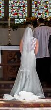 Joyce Jackson Single Tier Lace Trim Veil