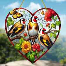 Goldfinch Bird Branch Heart