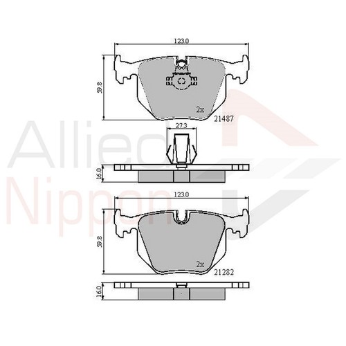 Brake pads set for bmw - for, x5