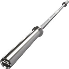REBOXED 6ft Olympic Barbell 2" Diameter & Spring Clip Collars Weight Lift Rotate