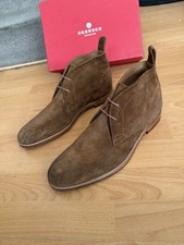Grenson  Suede Leather Mens  Chukka Brown Boot Size Uk  10, Eu 44