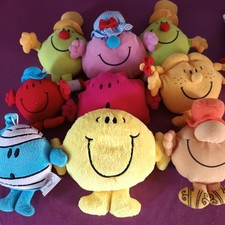 7 Mr Men Character Toys Bundle