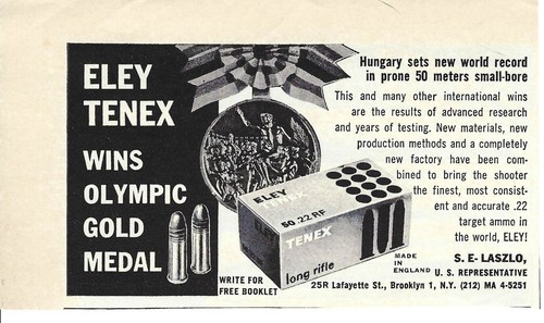 1965 eley tenex rf - .22, long