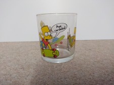 The Simpsons Nutella Vintage 2000 Glass Bart Skateboarding Edition 