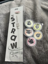 Brand New Air Up Straw & 5 Air Up Pods - Pink, Lemon Lime Soda, Mango Passion